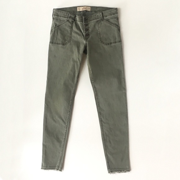 hollister green pants
